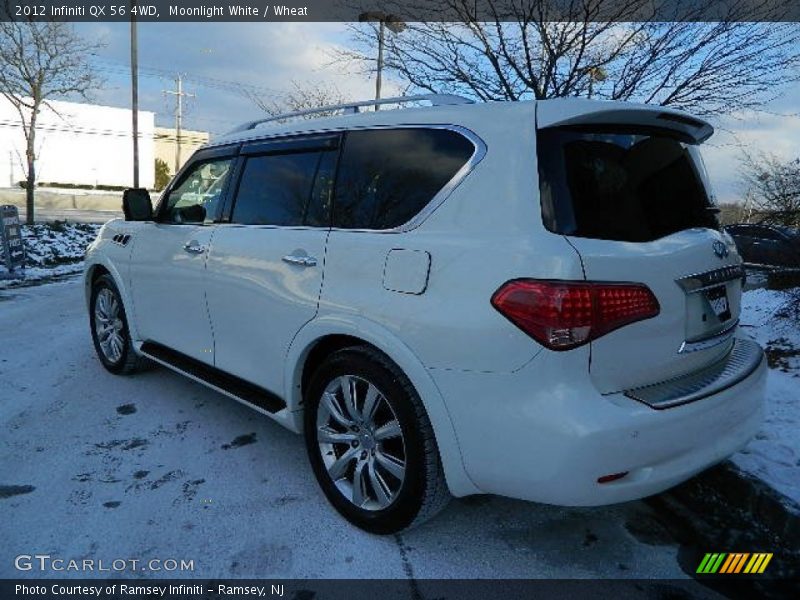 Moonlight White / Wheat 2012 Infiniti QX 56 4WD