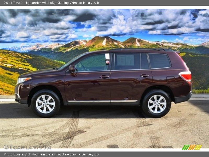 Sizzling Crimson Mica / Ash 2011 Toyota Highlander V6 4WD