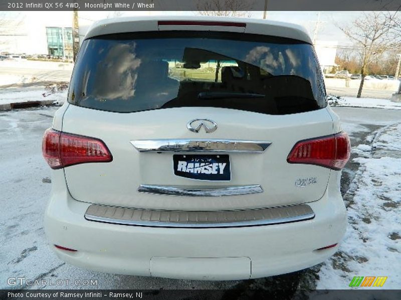 Moonlight White / Wheat 2012 Infiniti QX 56 4WD