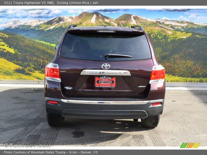Sizzling Crimson Mica / Ash 2011 Toyota Highlander V6 4WD