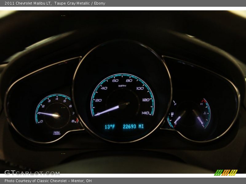 Taupe Gray Metallic / Ebony 2011 Chevrolet Malibu LT