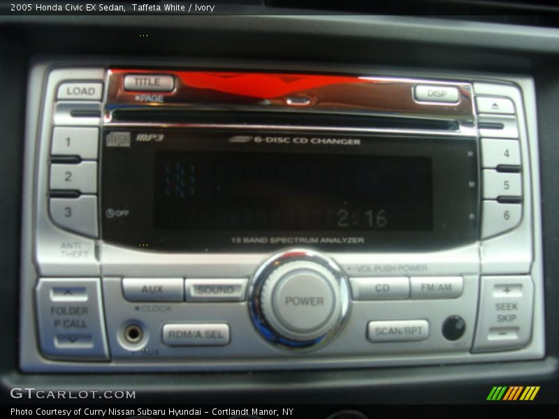 Taffeta White / Ivory 2005 Honda Civic EX Sedan