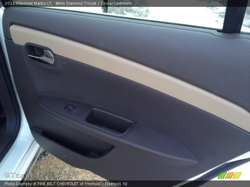 White Diamond Tricoat / Cocoa/Cashmere 2011 Chevrolet Malibu LT