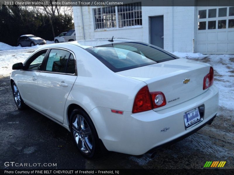 White Diamond Tricoat / Cocoa/Cashmere 2011 Chevrolet Malibu LT