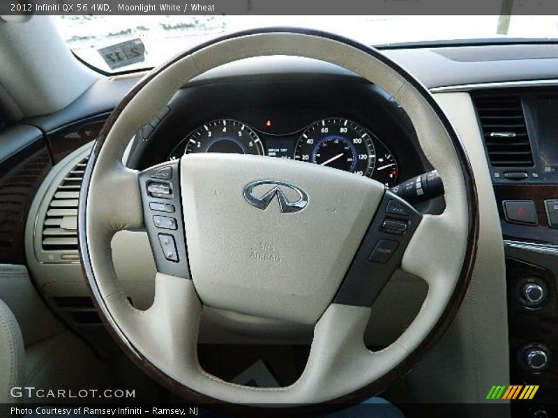 Moonlight White / Wheat 2012 Infiniti QX 56 4WD