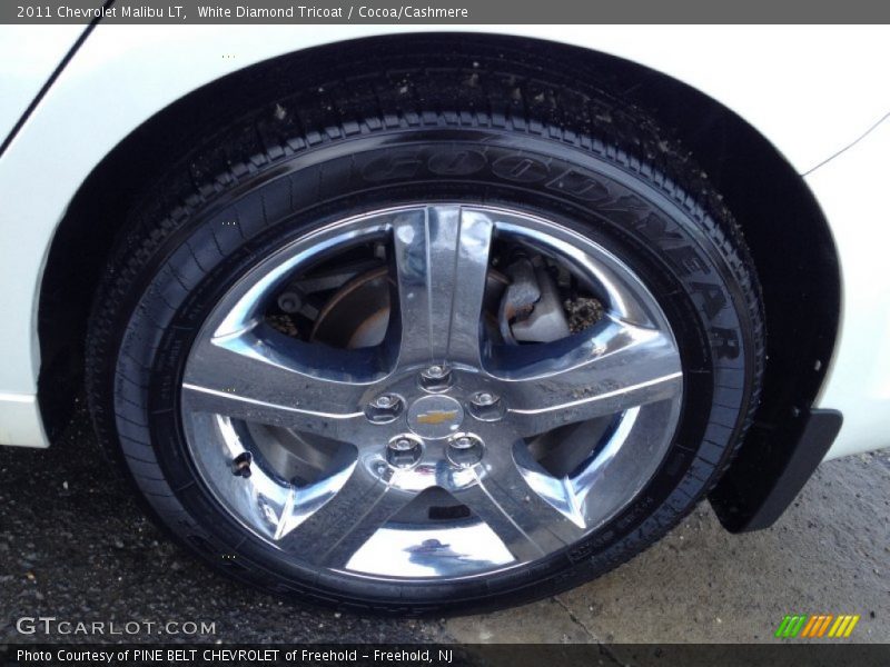 White Diamond Tricoat / Cocoa/Cashmere 2011 Chevrolet Malibu LT