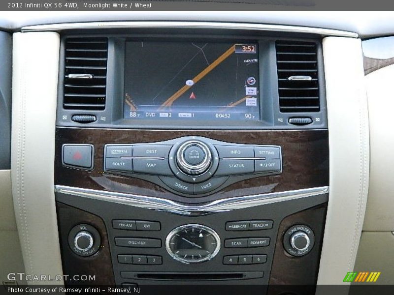Moonlight White / Wheat 2012 Infiniti QX 56 4WD