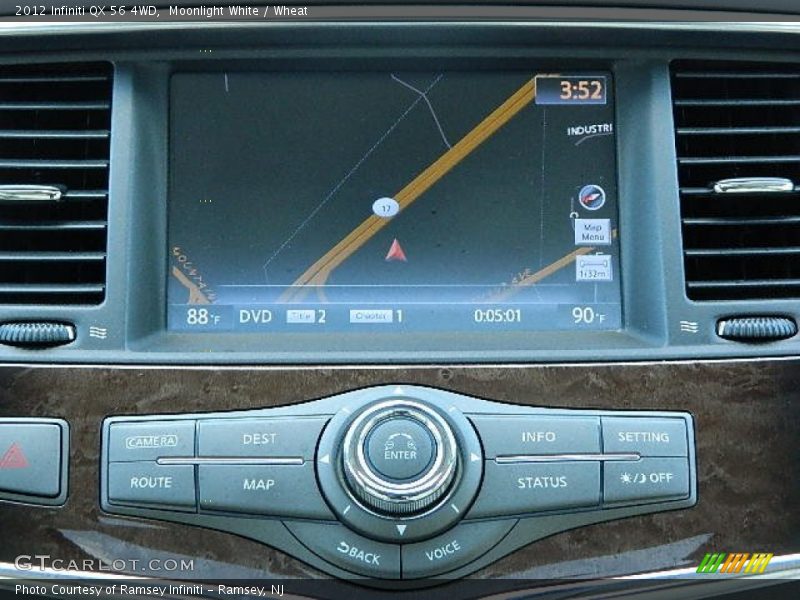 Moonlight White / Wheat 2012 Infiniti QX 56 4WD