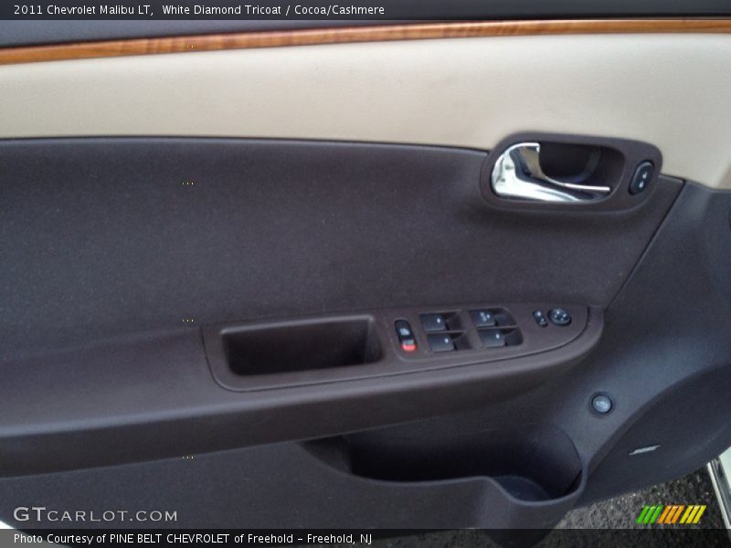 White Diamond Tricoat / Cocoa/Cashmere 2011 Chevrolet Malibu LT