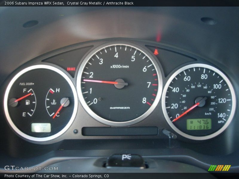 Crystal Gray Metallic / Anthracite Black 2006 Subaru Impreza WRX Sedan