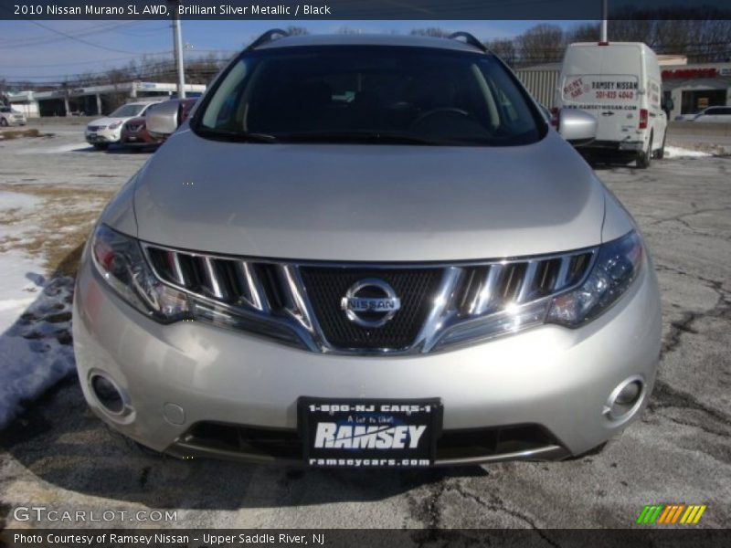 Brilliant Silver Metallic / Black 2010 Nissan Murano SL AWD