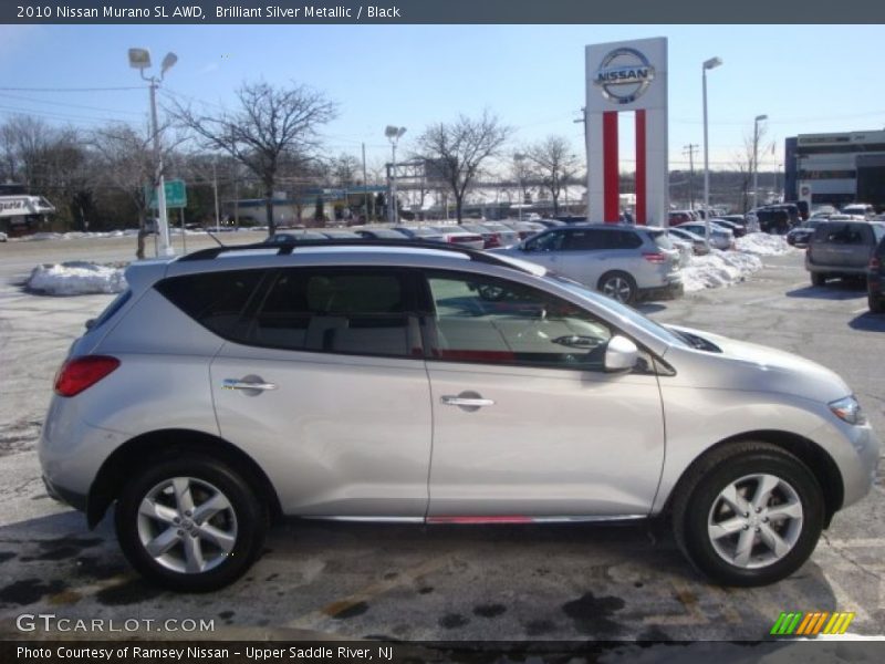 Brilliant Silver Metallic / Black 2010 Nissan Murano SL AWD