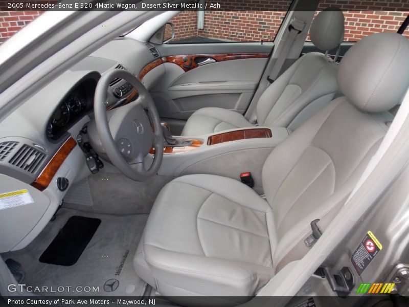 Front Seat of 2005 E 320 4Matic Wagon