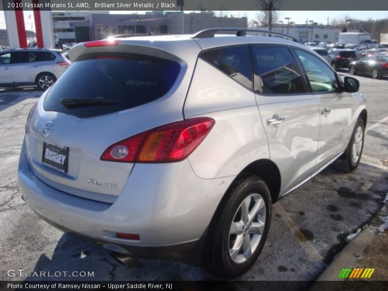 Brilliant Silver Metallic / Black 2010 Nissan Murano SL AWD