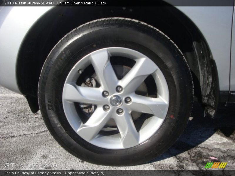 Brilliant Silver Metallic / Black 2010 Nissan Murano SL AWD