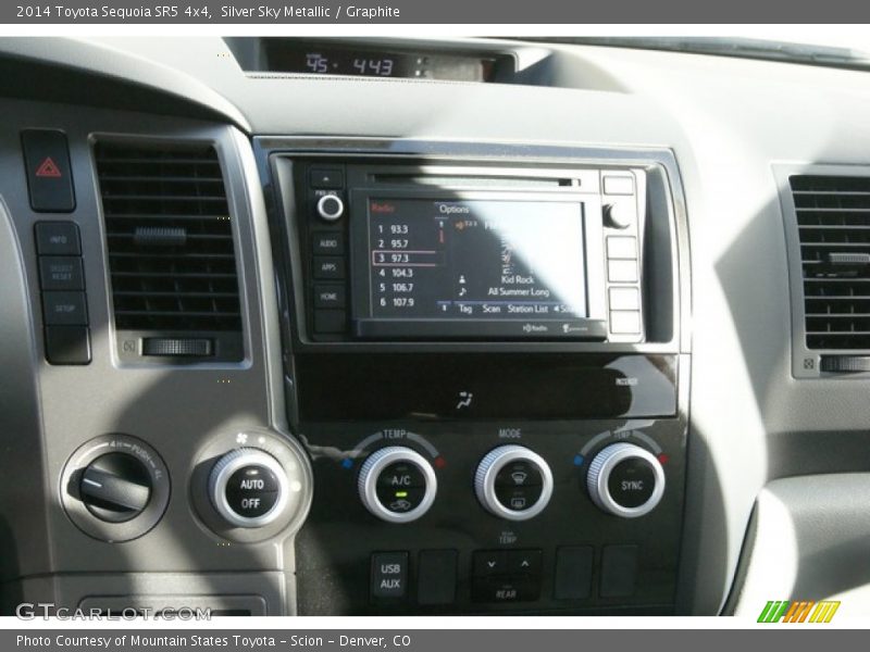 Silver Sky Metallic / Graphite 2014 Toyota Sequoia SR5 4x4