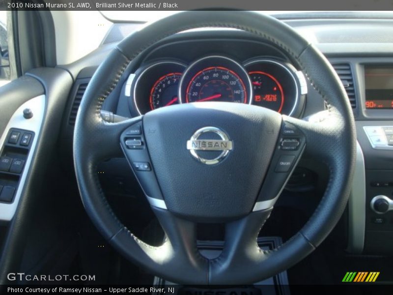 Brilliant Silver Metallic / Black 2010 Nissan Murano SL AWD