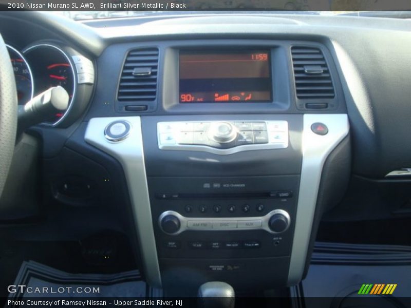 Brilliant Silver Metallic / Black 2010 Nissan Murano SL AWD