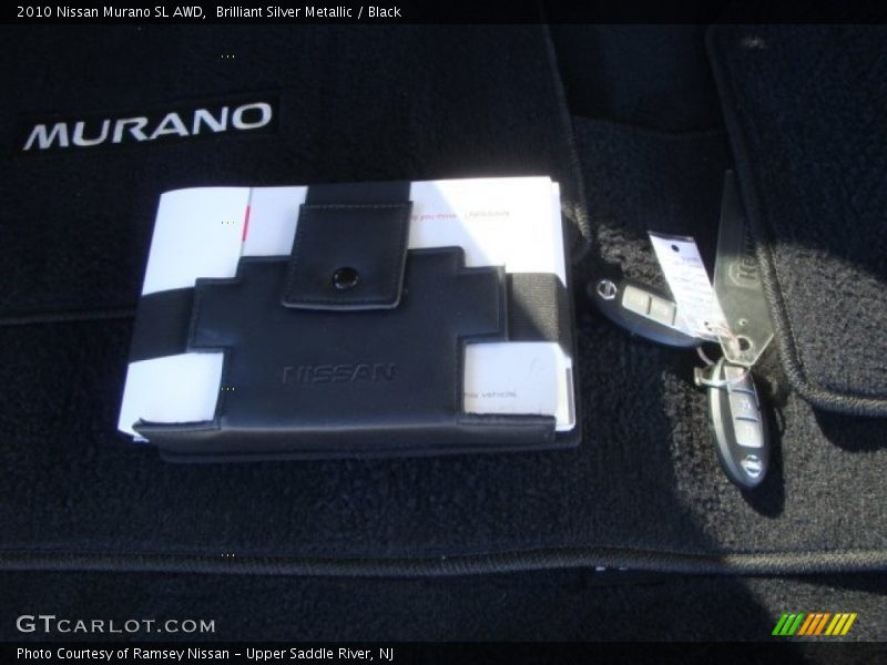 Brilliant Silver Metallic / Black 2010 Nissan Murano SL AWD