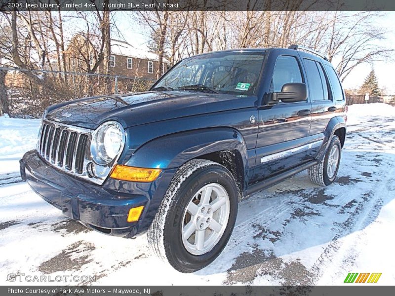 Midnight Blue Pearl / Khaki 2005 Jeep Liberty Limited 4x4