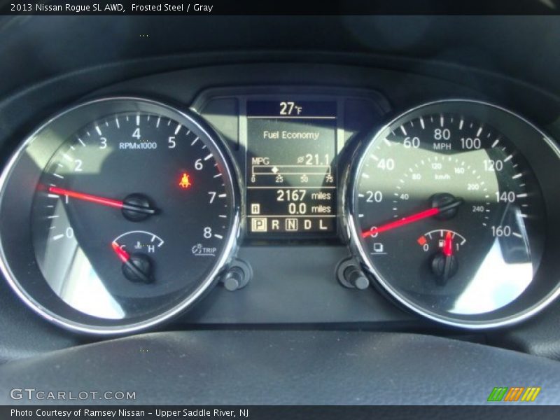 Frosted Steel / Gray 2013 Nissan Rogue SL AWD