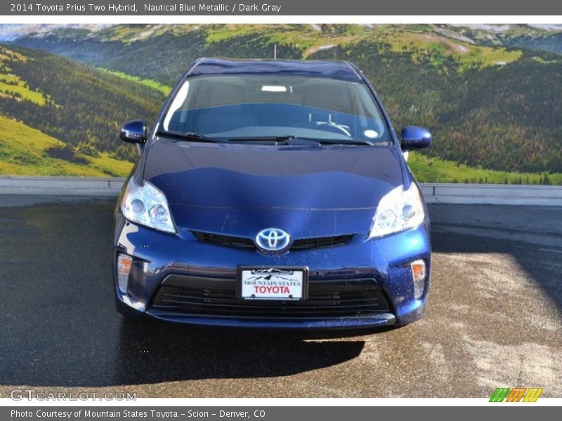 Nautical Blue Metallic / Dark Gray 2014 Toyota Prius Two Hybrid
