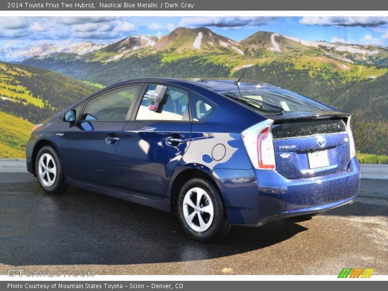 Nautical Blue Metallic / Dark Gray 2014 Toyota Prius Two Hybrid