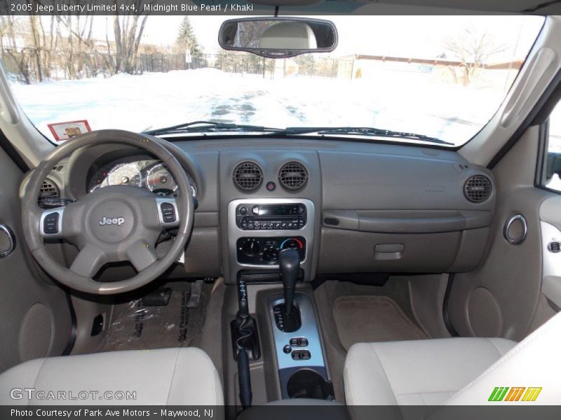 Midnight Blue Pearl / Khaki 2005 Jeep Liberty Limited 4x4