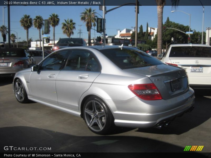 Iridium Silver Metallic / Black 2010 Mercedes-Benz C 63 AMG