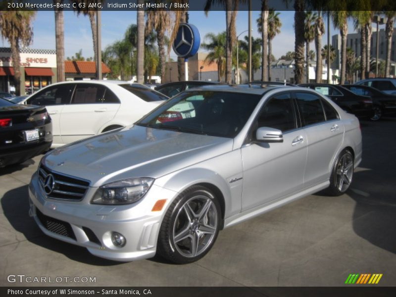 Iridium Silver Metallic / Black 2010 Mercedes-Benz C 63 AMG
