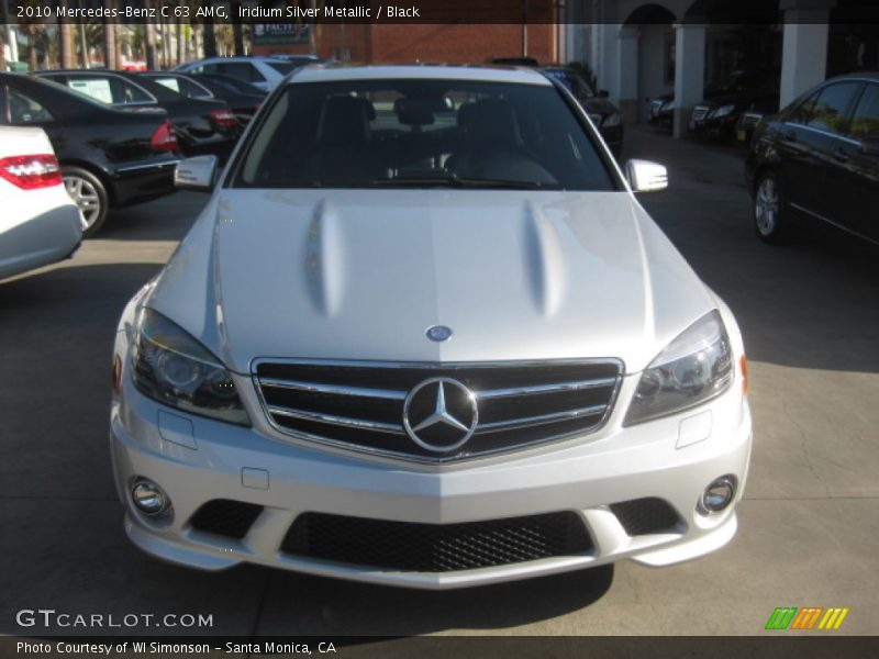 Iridium Silver Metallic / Black 2010 Mercedes-Benz C 63 AMG