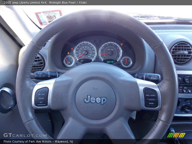 Midnight Blue Pearl / Khaki 2005 Jeep Liberty Limited 4x4