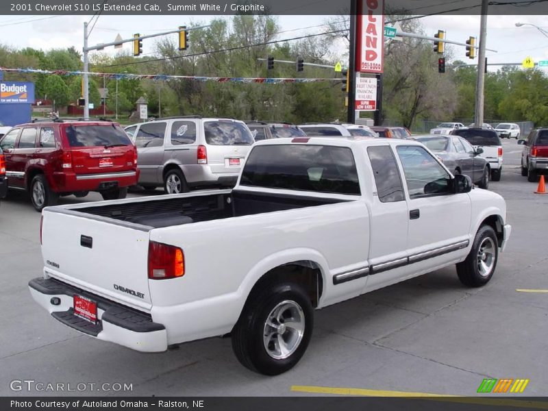 Summit White / Graphite 2001 Chevrolet S10 LS Extended Cab