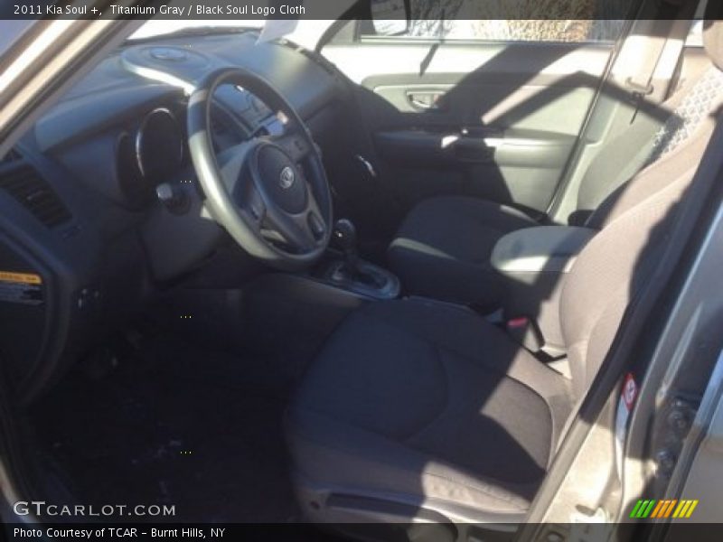 Titanium Gray / Black Soul Logo Cloth 2011 Kia Soul +