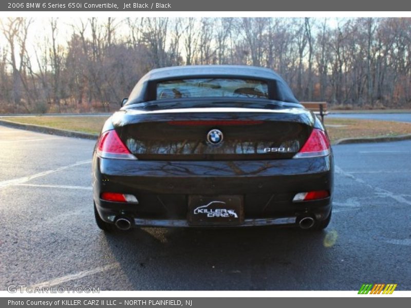 Jet Black / Black 2006 BMW 6 Series 650i Convertible