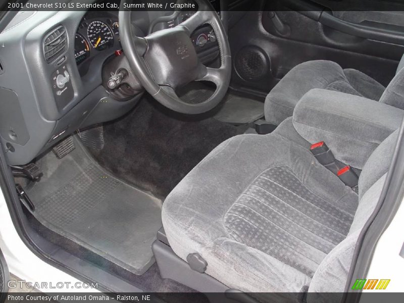 Summit White / Graphite 2001 Chevrolet S10 LS Extended Cab
