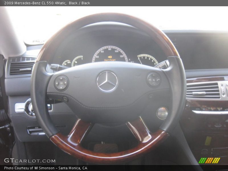Black / Black 2009 Mercedes-Benz CL 550 4Matic