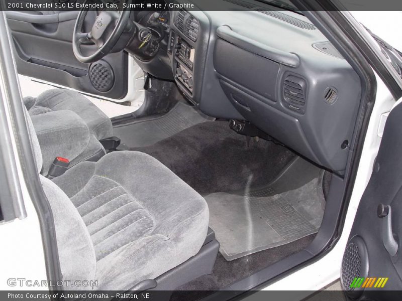 Summit White / Graphite 2001 Chevrolet S10 LS Extended Cab