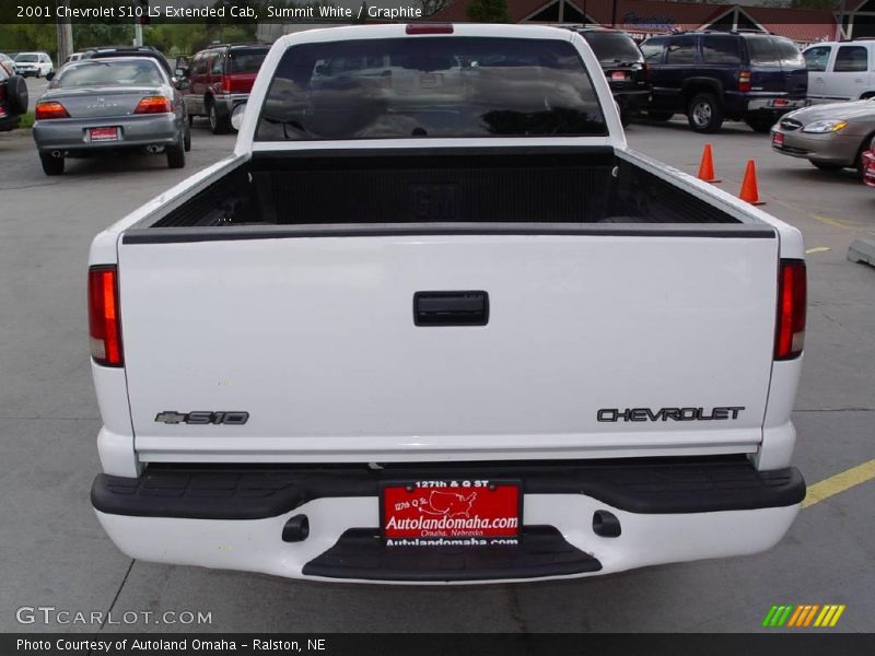 Summit White / Graphite 2001 Chevrolet S10 LS Extended Cab