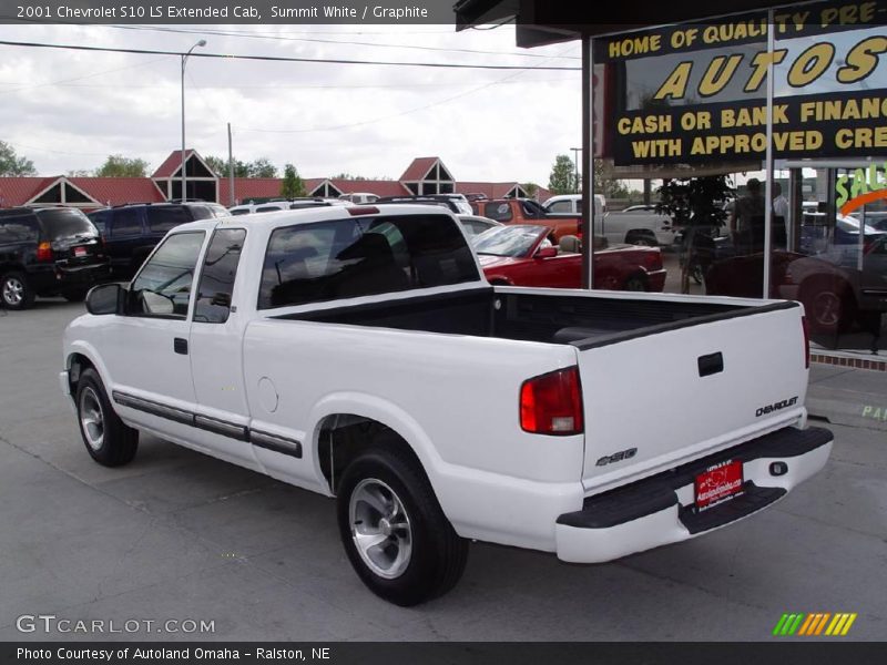 Summit White / Graphite 2001 Chevrolet S10 LS Extended Cab