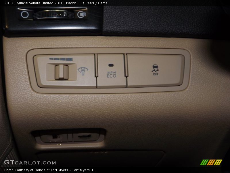 Pacific Blue Pearl / Camel 2013 Hyundai Sonata Limited 2.0T
