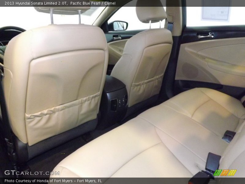 Pacific Blue Pearl / Camel 2013 Hyundai Sonata Limited 2.0T