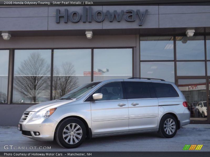 Silver Pearl Metallic / Black 2008 Honda Odyssey Touring