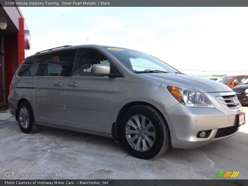 Silver Pearl Metallic / Black 2008 Honda Odyssey Touring