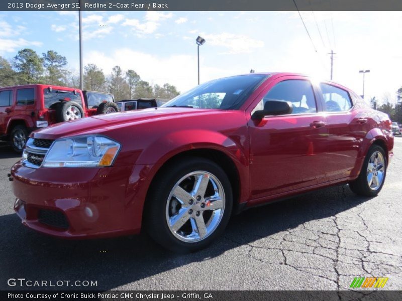 Redline 2-Coat Pearl / Black 2013 Dodge Avenger SE