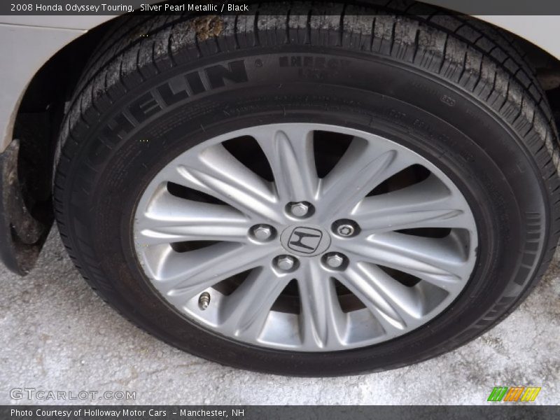 Silver Pearl Metallic / Black 2008 Honda Odyssey Touring