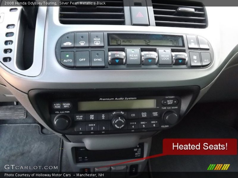 Silver Pearl Metallic / Black 2008 Honda Odyssey Touring