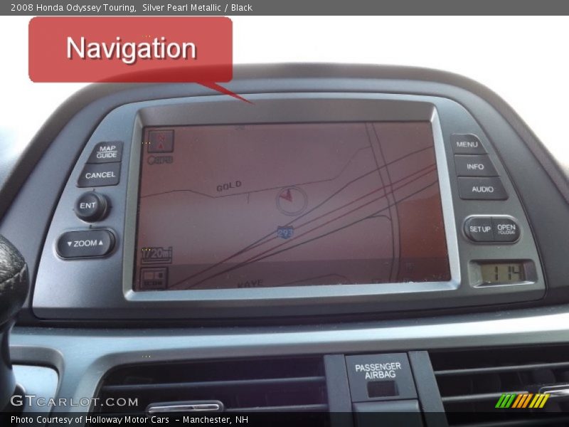 Silver Pearl Metallic / Black 2008 Honda Odyssey Touring