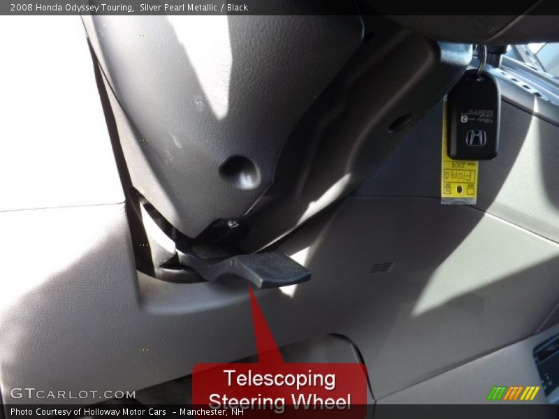 Silver Pearl Metallic / Black 2008 Honda Odyssey Touring