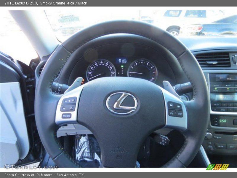 Smoky Granite Mica / Black 2011 Lexus IS 250